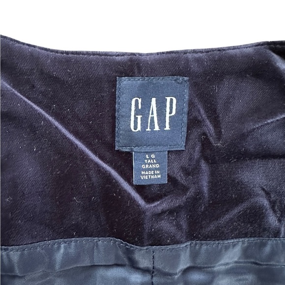 Gap Navy Velvet Vest – Size L Tall - Picture 5 of 8
